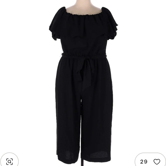 RACHEL Rachel Roy Pants - RACHEL Rachel Roy Elegant Black Romper
